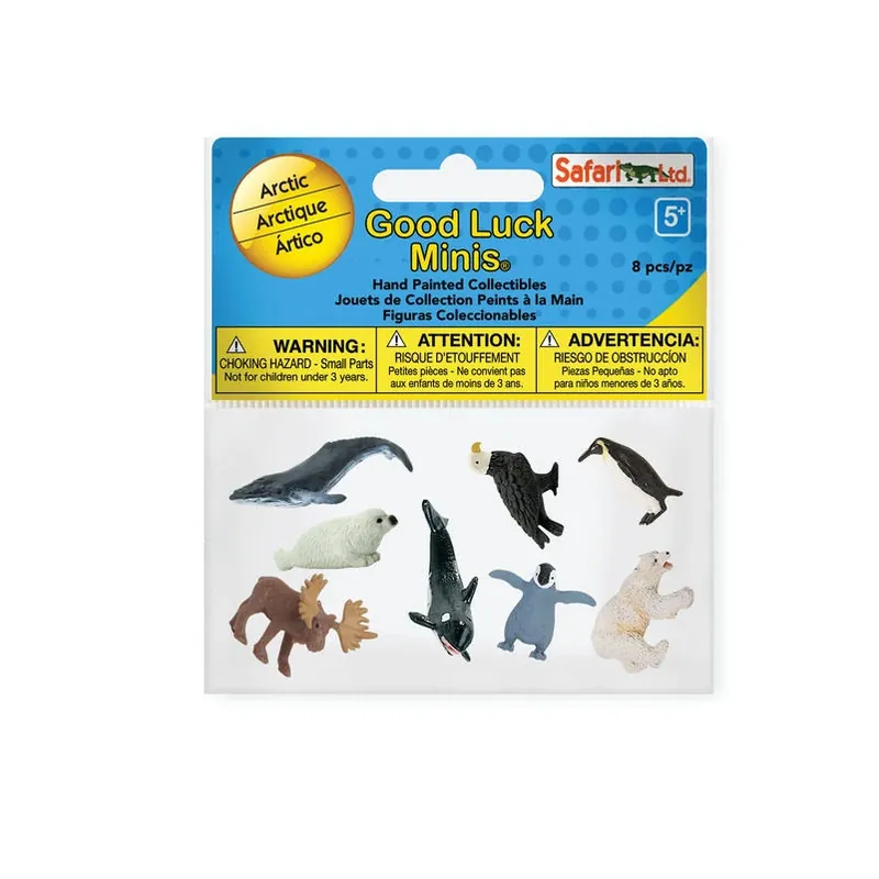 Safari Ltd. Good Luck Minis Arctic Animal Mini Figure Set – 8 Piece Collection