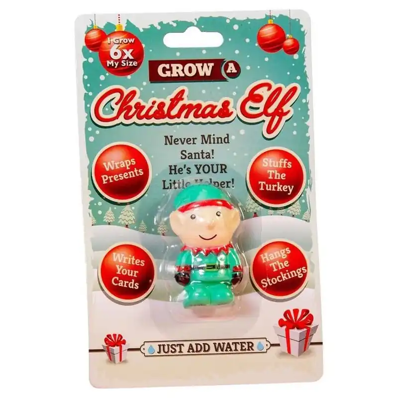 Scobie Grow‑A‑Christmas‑Elf Toy – Green 7‑in Miniature Decoration