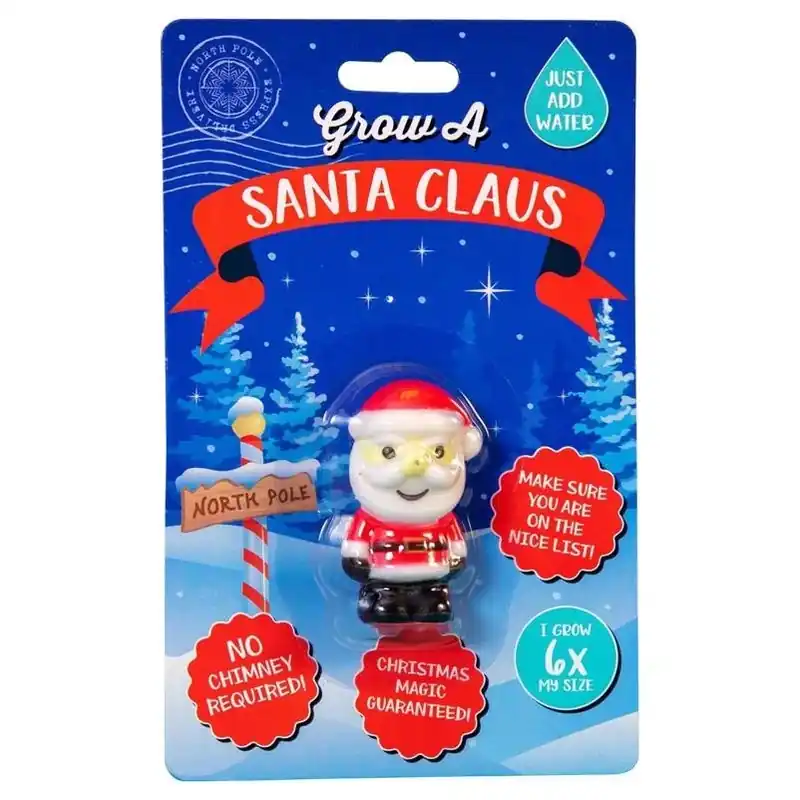 Scobie Grow‑A‑Santa Claus Water‑Activated Toy – 7‑in Holiday Gift