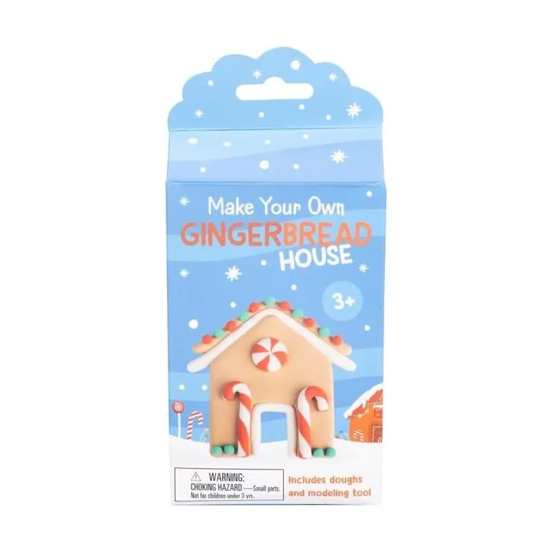 Fizz Multicolored Gingerbread House Dough Kit – DIY Craft Set For Kids