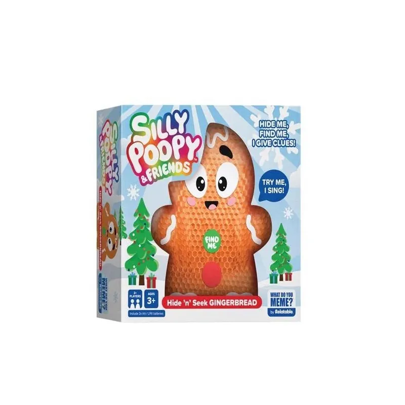 Silly Poopy Orange Hide & Seek Gingerbread Toy – Interactive Play For Kids 3+