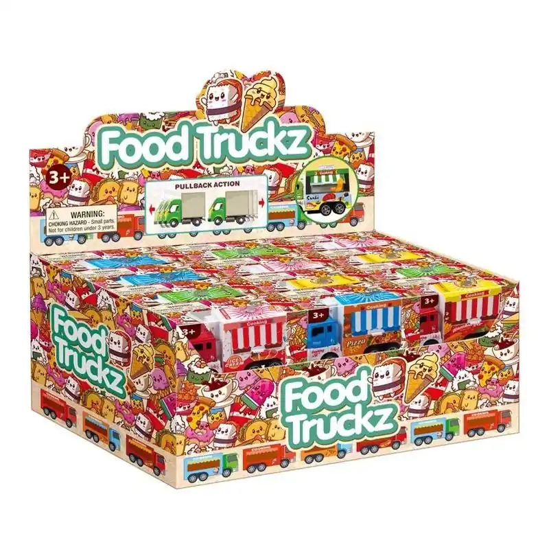 Playmaker Multicolor Die‑Cast Food Truck Toy – Ideal For Ages 3+