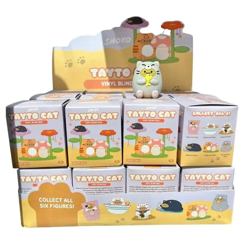 Smoko Tayto Potato Cat Vinyl Blind Box Collectible – Multicolor Surprise Figure