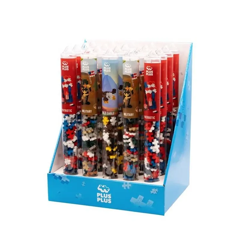 Plus-Plus Patriotic Multicolored Building Set – 20 Piece Kit