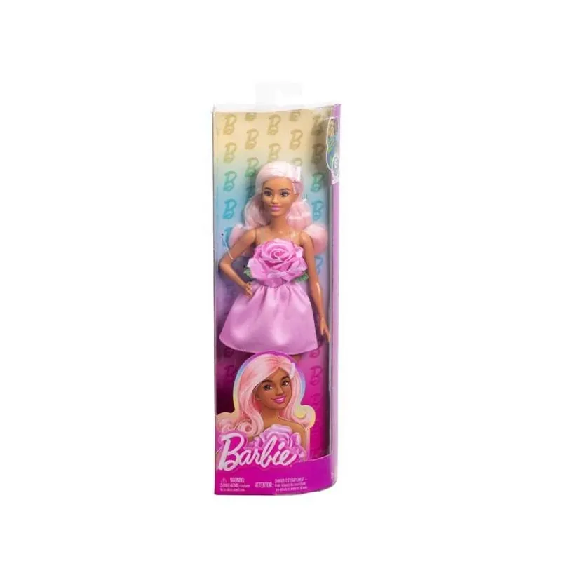 Mattel Fashionistas Pink Rose Barbie Doll – Stylish Collectible For Kids