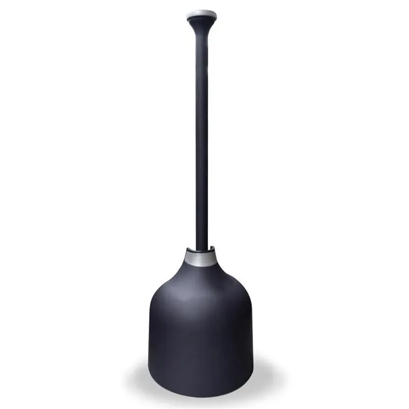 Korky Compact Toilet Plunger With Storage Caddy – 13.75" Handle, 6" Cup