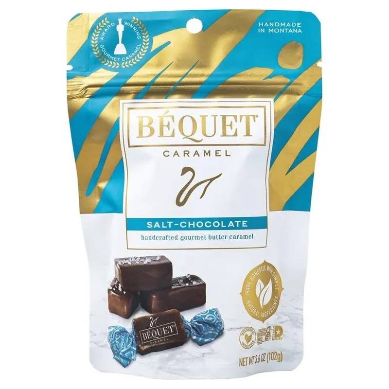 Bequet Salted Chocolate Caramel Bites – 3.6 oz Pack Of 9