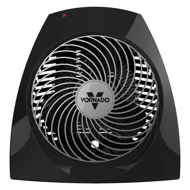 Vornado Vortex 1500W 3‑Stage Whole‑Room Electric Heater – Black/Champagne