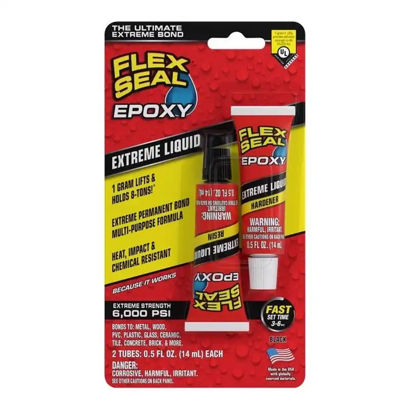 Flex Seal Black Epoxy Adhesive 14 mL – High‑Strength Two‑Part Liquid Glue