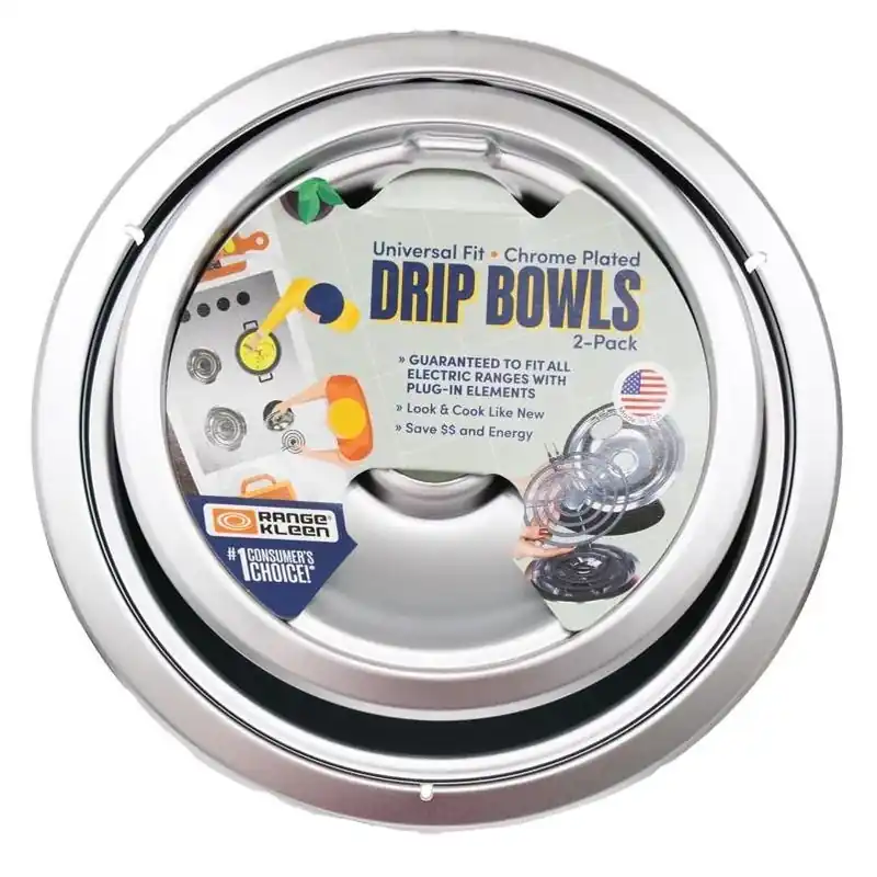 Chrome Steel Range Drip Bowls – Pack Of 2