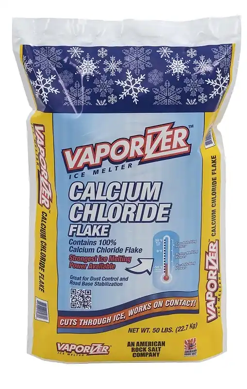 Pro-grade Calcium Chloride Flake Ice Melt 50 Lb For Effective Snow Removal