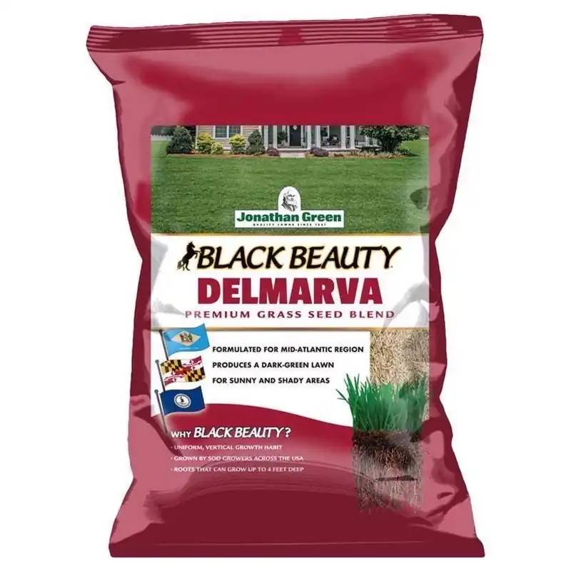 Jonathan Green Black Beauty Delmarva 25‑lb Mixed Sun & Shade Grass Seed – Drought‑Resistant, Heat‑Tolerant For Large Lawns