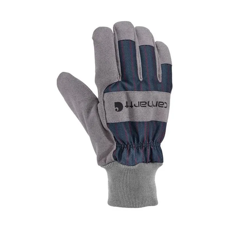 Carhartt Storm Defender Men’s Gray Winter Work Gloves – Insulated, Waterproof, Size L (1 Pair)