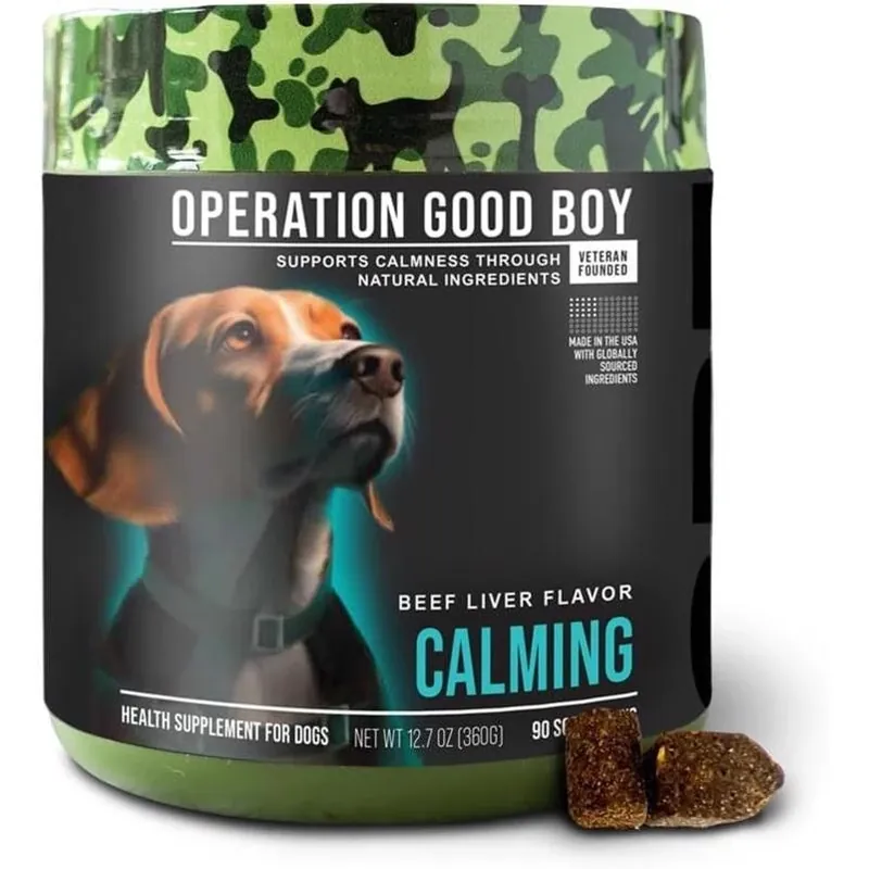 Operation Good Boy SRE Calming Chews For Dogs – 90 Natural Anxiety‑Relief Tablets