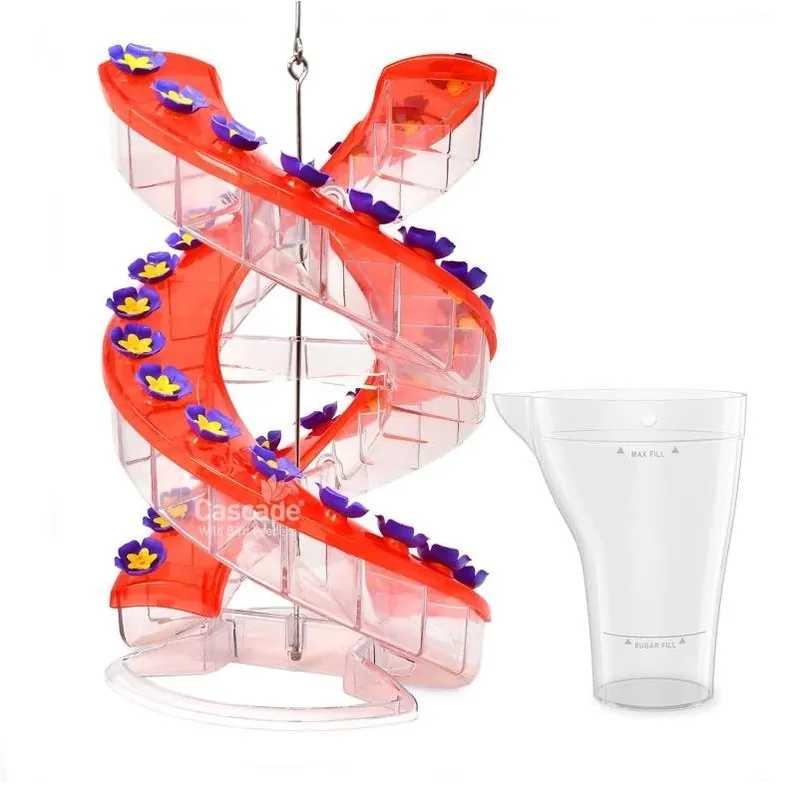 Cascade DNA Amethyst Hummingbird Nectar Feeder – 23.5 oz, 32 Feeding Ports, Polypropylene Construction