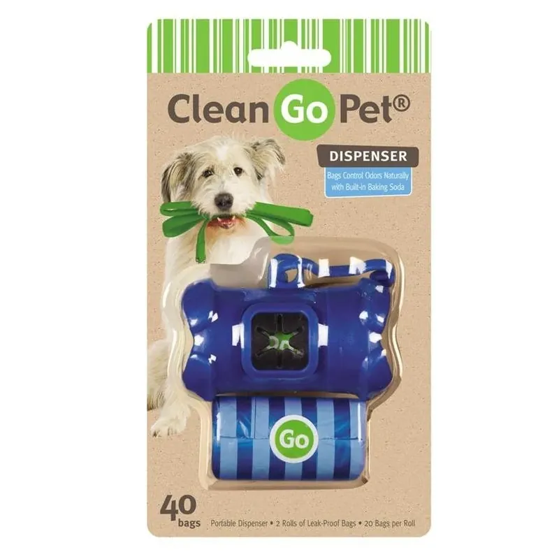 Clean Go Pet Plastic Dog Poop Bag Dispenser – Single Pack