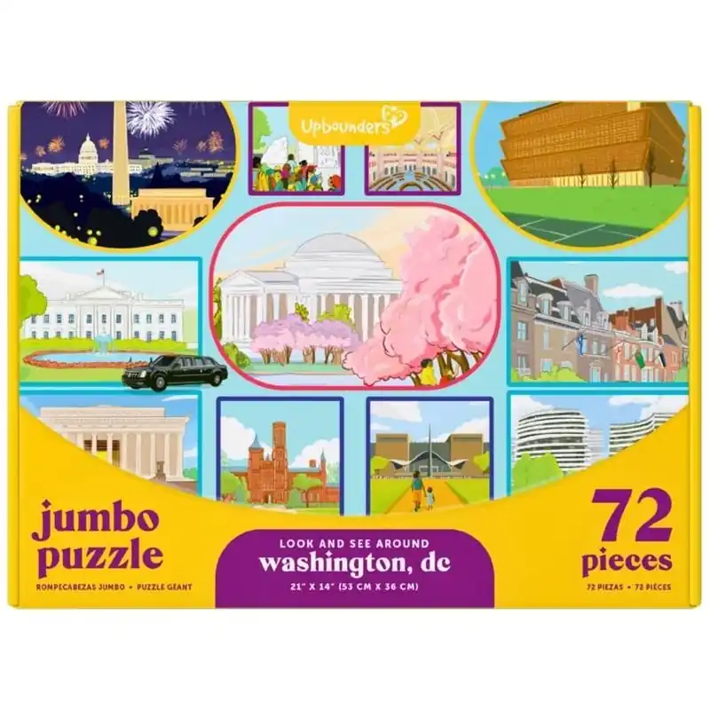 Upbounders 72‑Piece Jumbo Washington DC Puzzle – Kids Ages 5+