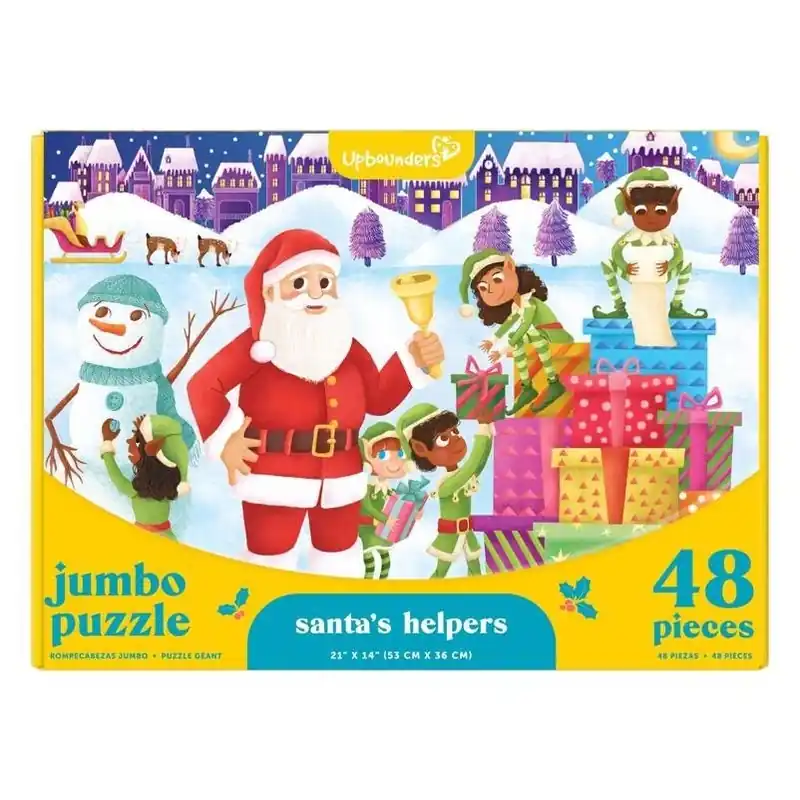 Upbounders 48‑Piece Santa’s Helpers Christmas Jigsaw – Fun Holiday Puzzle For Kids 4+