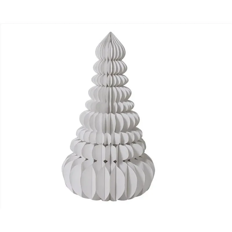 Decoris 5‑Foot White Paper Christmas Tree – Eco‑Friendly Holiday Décor