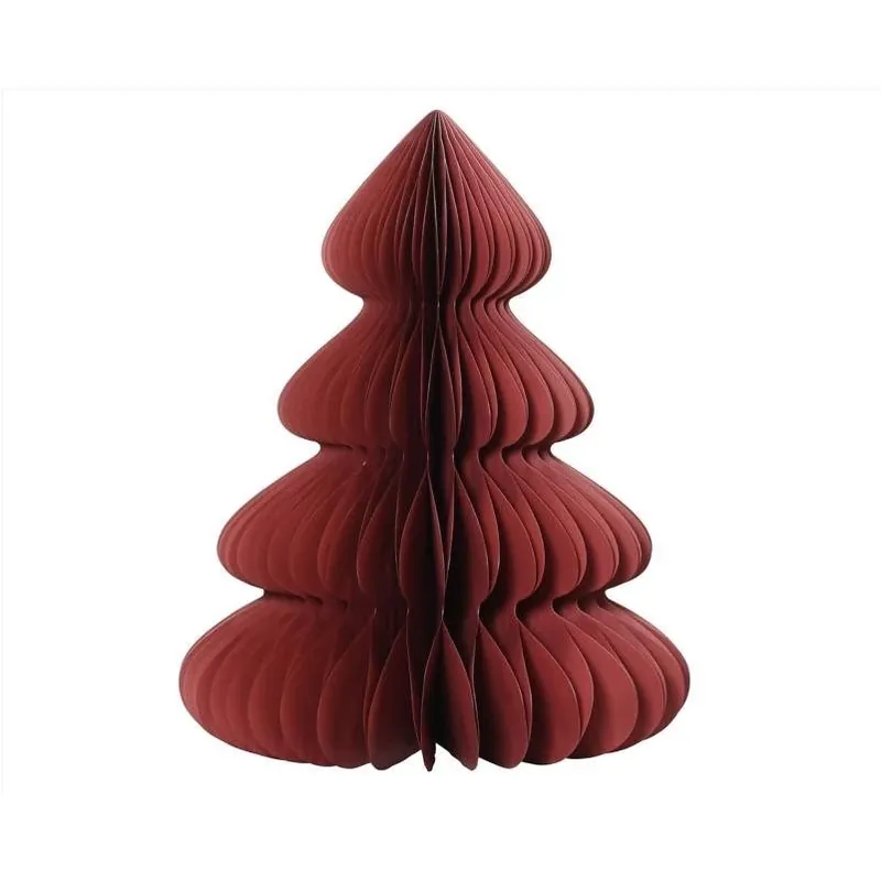 Decoris 35‑Inch Red Paper Table Centerpiece – Elegant Holiday Décor