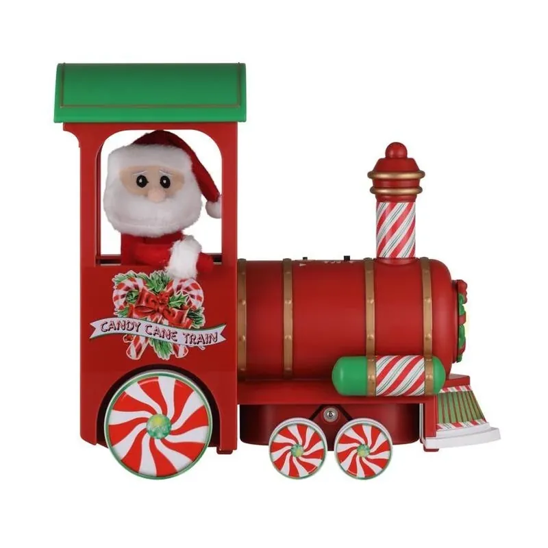 Mr. Christmas Vintage LED Musical Train Decoration – 12‑Inch Multicolor Holiday Collectible