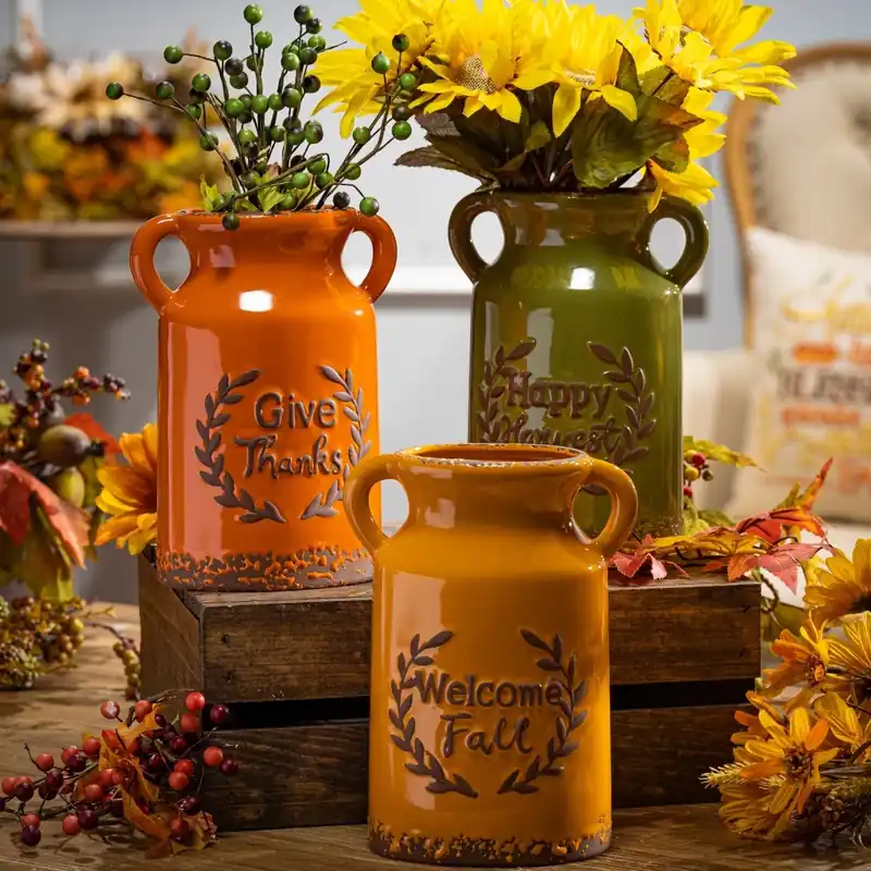 Gerson 8 In. Harvest Vase Fall Decor