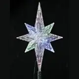 11.25 Inch Led Color Changing Polar Star Christmas Tree Topper By Kurt Adler