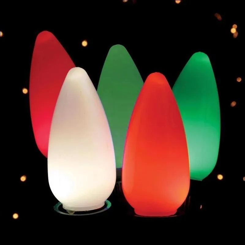 Celebrations Multicolor LED C9 5mm Christmas Bulb Set – 4 Pack Replacement Lights