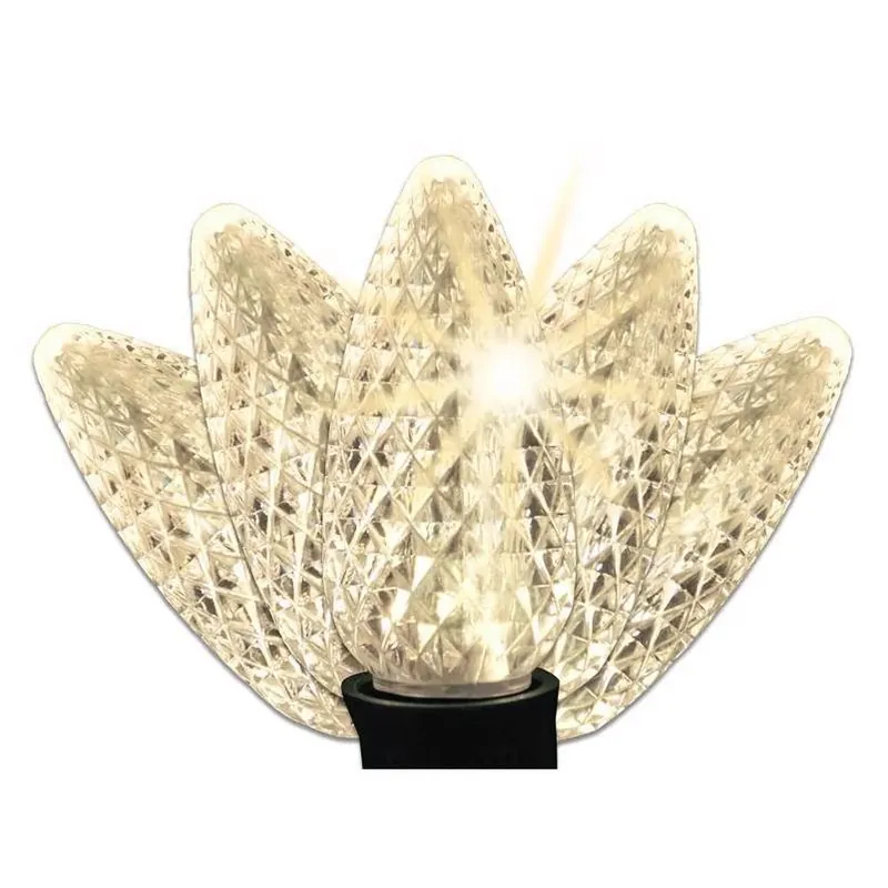 Celebrations Warm White LED C9 Holiday Bulbs – 5‑Piece Replacement Set