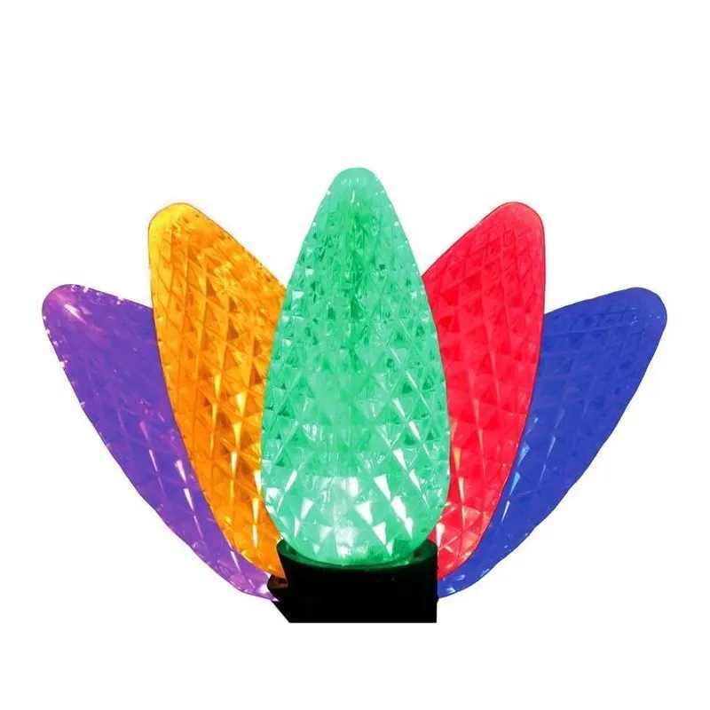Celebrations LED C9/5mm Multicolor Replacement Christmas Bulbs – 5 Pack