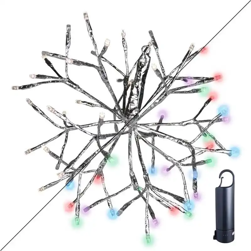 Celebrations Platinum LED Rechargeable Shimmering Sphere – 12‑Inch Hanging Décor