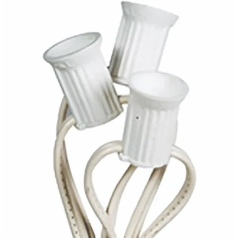 Holiday Bright Lights 50‑Foot C9 Socket Light Reel – White Cord For Holiday Decor