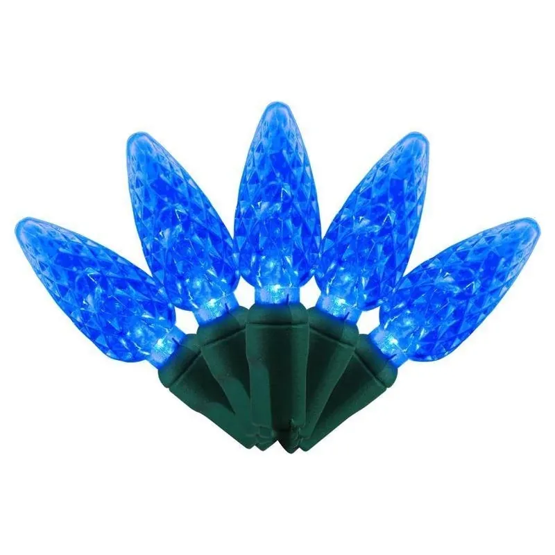 Celebrations LED C6 Blue Replacement Christmas Light Bulbs – 5 Pack