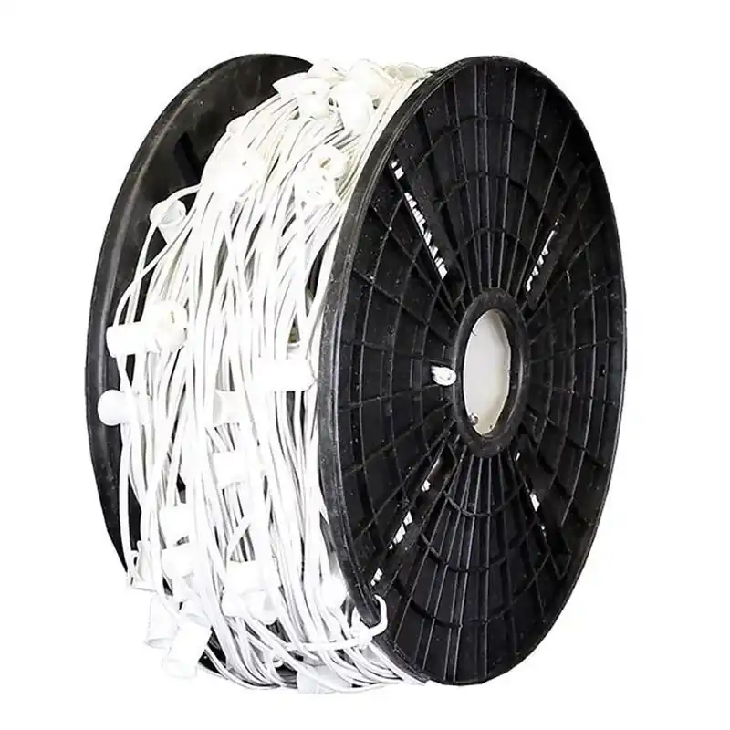 Holiday Bright Lights 100‑Foot C9 Mini‑Bulb Reel – Plug‑In String Lights For Indoor & Outdoor Décor