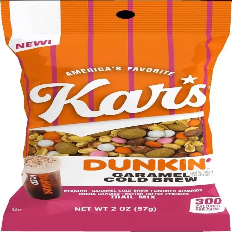 Kar‘s Dunkin‘ Donuts Caramel Cold Brew Trail Mix – 2 oz Portable Snack