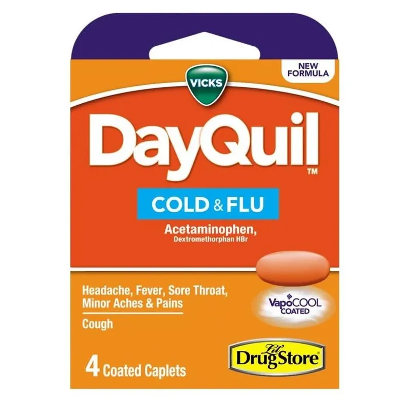 DayQuil Cold & Flu Daytime Relief – 4‑Count Pack