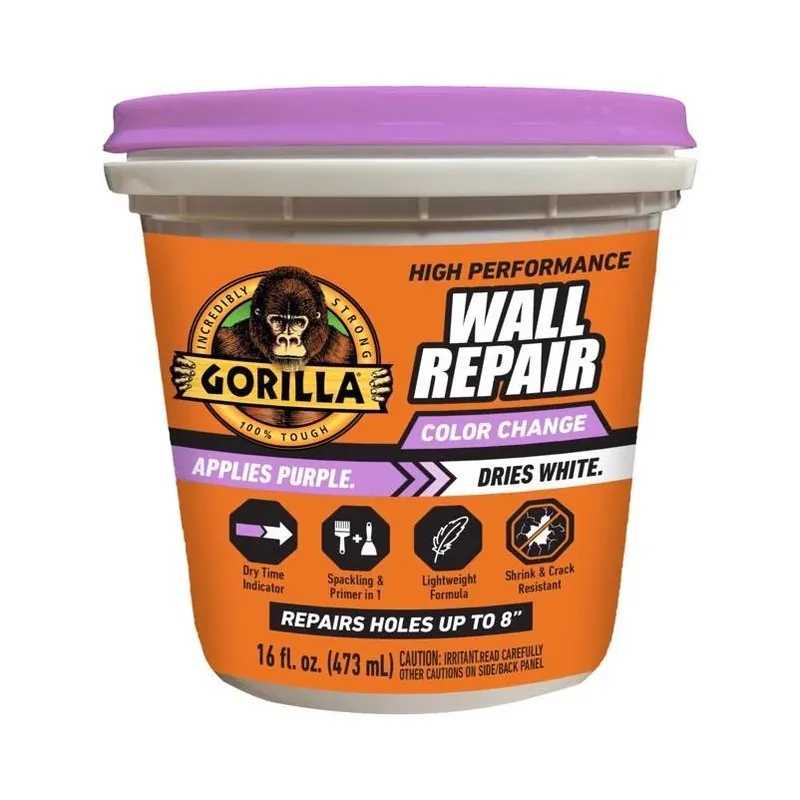 Gorilla 16‑oz High‑Performance Wall Repair Spackling & Primer – No‑Sag, Fast‑Dry Formula
