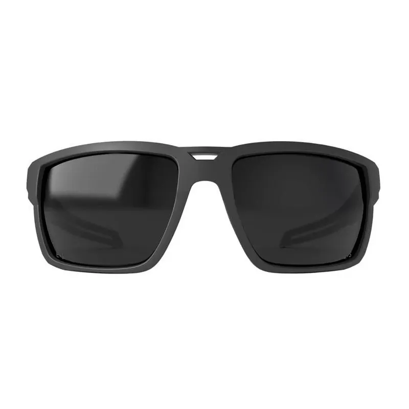 Edge Eyewear Lassen Anti‑Fog Safety Glasses – Black Frame With Smoke Lens