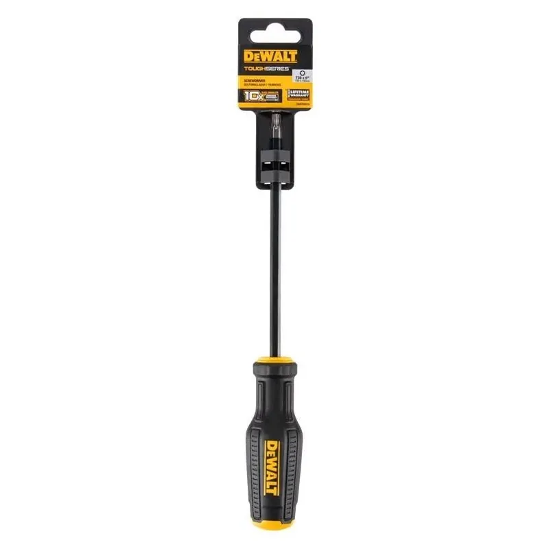 DeWalt ToughSeries T30 6‑in. Screwdriver – Heavy‑Duty Black/Yellow