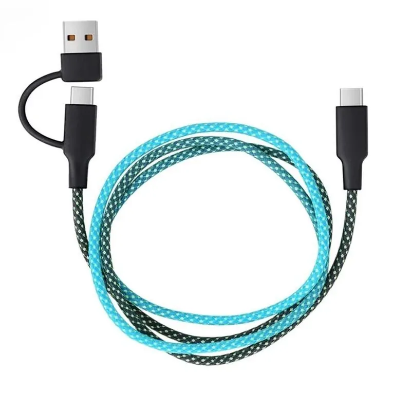 Fusebox 3‑Foot Multicolor Braided USB‑C Fast Charging Cable – Universal Compatibility