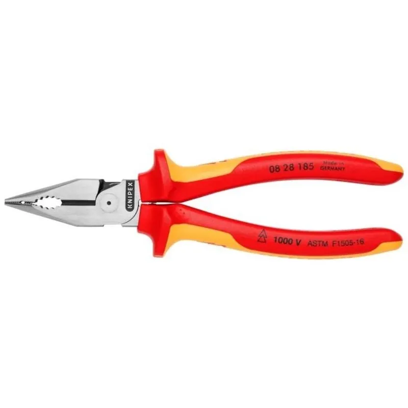 Knipex 7.25‑Inch Red Insulated Multi‑Purpose Plier – Heavy‑Duty Tool