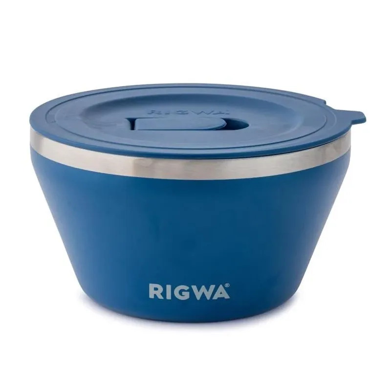 Rigwa Life 40 oz Navy Stainless Steel Bowl With Lid – Freezer & Dishwasher Safe