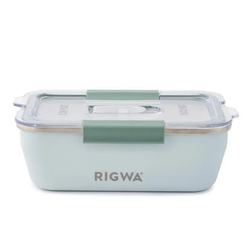 Rigwa Life 36 oz Sage Stainless Steel Bento Box Kit – Leak‑Proof Lunch Container