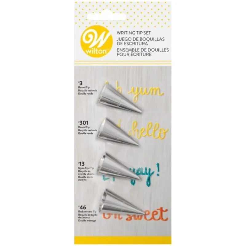 Wilton 4-Piece Writing Tip Decorating Set