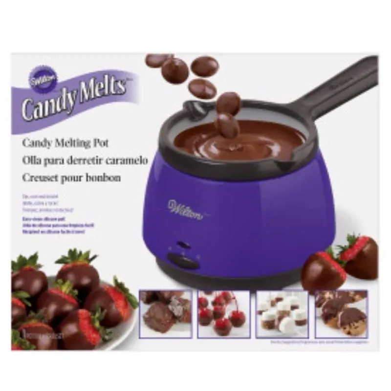 Wilton 2.5‑Cup Ceramic Chocolate Melting Pot – Ideal For Fondue & Dipping