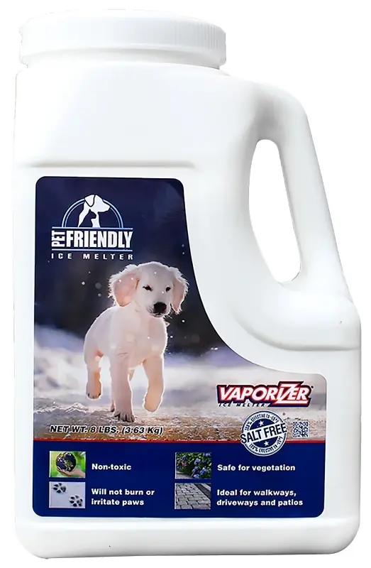 Pet Friendly Magnesium Chloride Ice Melt 8 Lb Jug For Safe Winter Use