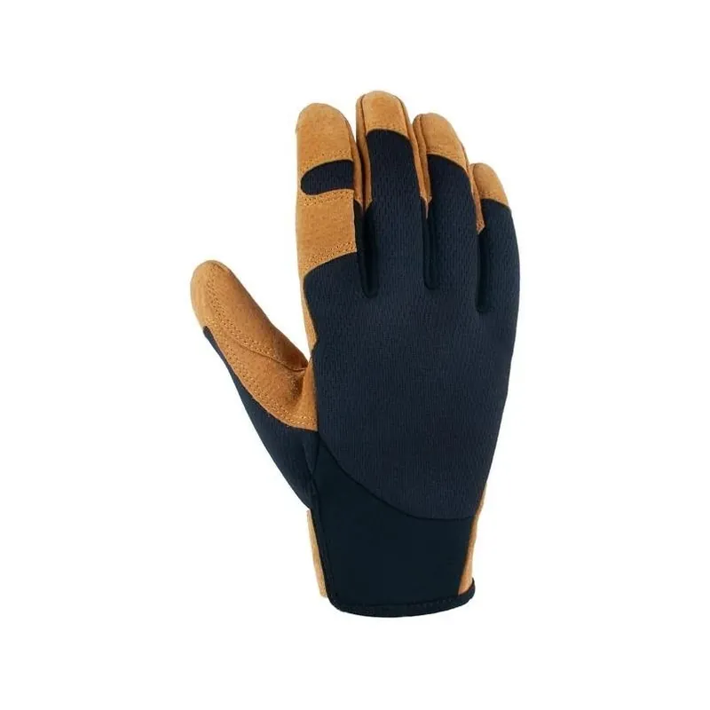 Carhartt XL Indoor/Outdoor Work Gloves – Heat‑Resistant, Insulated, Leather Palm – Beige/Black