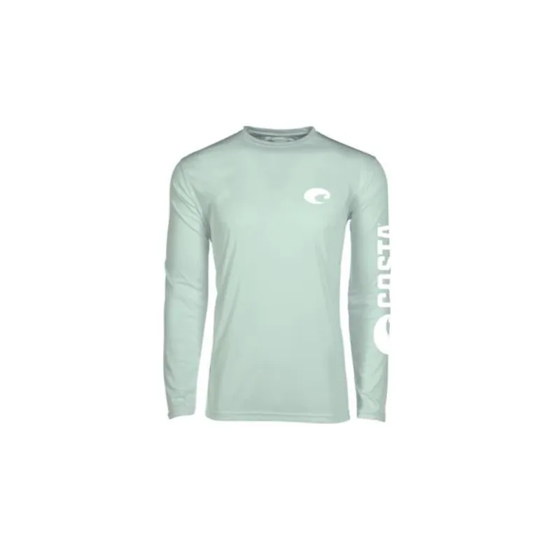 Costa Mint Technical Long‑Sleeve Crew Tee For Men