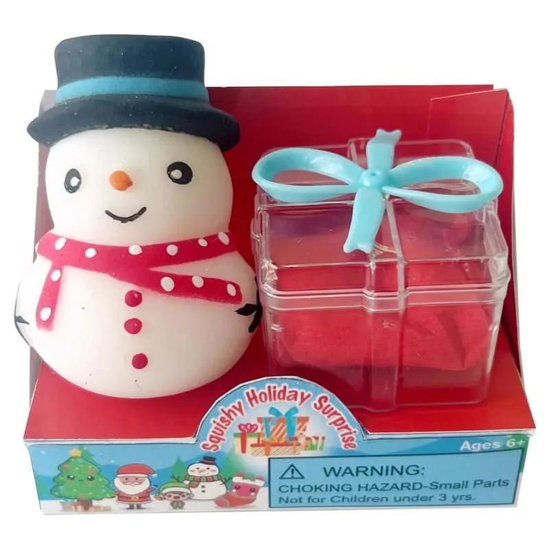 Zorbitz Multicolored Holiday Surprise Squishy Fidget Toy – 1 Piece