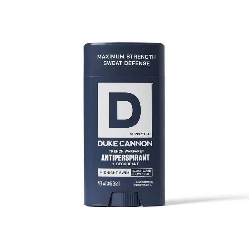Midnight Swim 3‑oz Charcoal Antiperspirant With Aloe & Vitamin E – Duke Cannon